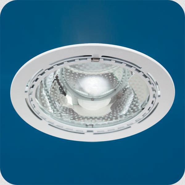 Св-ник Down light 226 01 01 круг..2х26W E27 cо стеклом белый