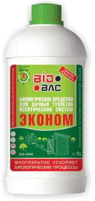 BB-V600 Биологическое средство для дачных туалетов и септиков, 1 л.