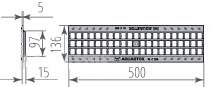 Решетка чугунная ячеистая РЧЯ Norma DN100 С250