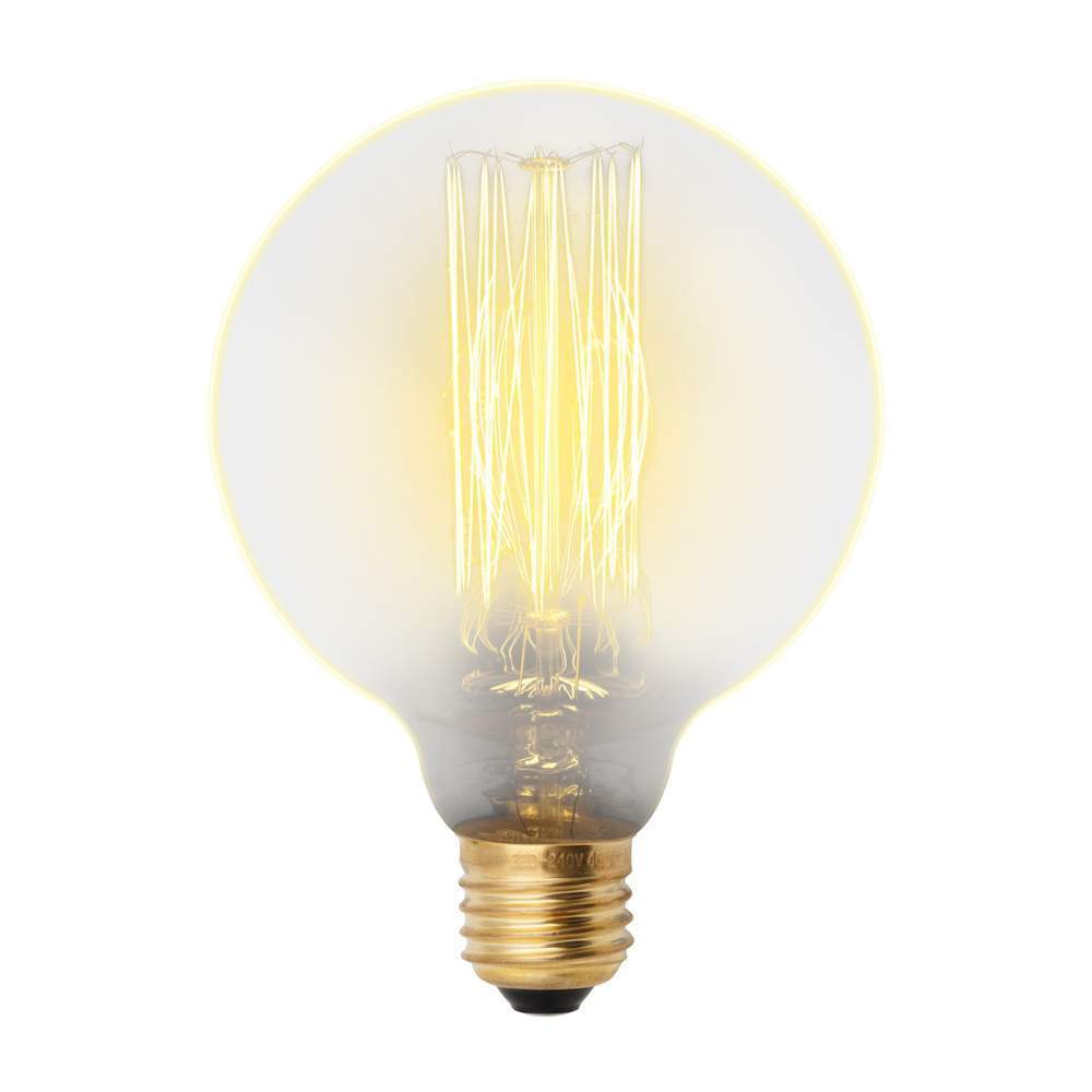 Лампа Uniel LED-G95-5W/Amber/E27/VLF Vintage Форма шар янтар.колба  UL-00009160