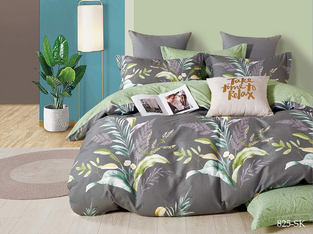 CLEO КПБ Satin de Luxe набивной 2сп ( 50*70*2) 100% хлопок 22/825-SK 