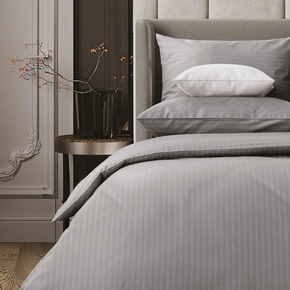 VEROSSA Stripe КПБ Gray Семейный (прост.220х240,подод.148х215-2,нав.50х70-2/70х70-2) 70032 760179
