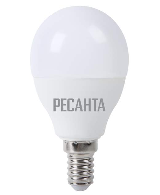 Лампа светодиод.LL-R-G45-7W-230-4K-E14 шар,7Вт,нейтр.Е14 Ресанта