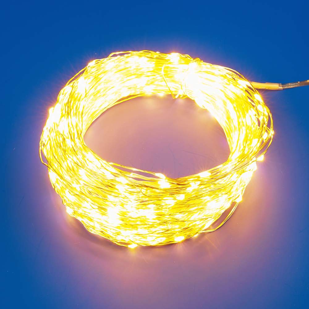 Гирлянда с/д ULD-S10000-1000/DGA/RC WARM  WHITE  IP44  100м тепл. белый свет ПультДУ UL-00009944