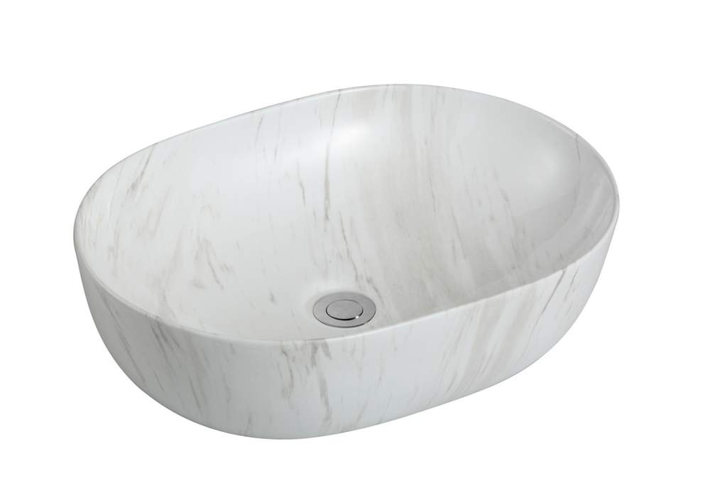 Раковина RD-241-C04-MR.US накладная на столешницу, мрамор 490х355х135мм H 