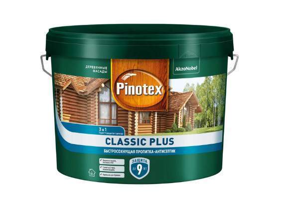 Пропитка Pinotex / Omnitex Classic Plus  3 в 1  Лиственница  9л  5727616