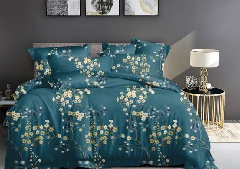 CLEO КПБ полисатин Art Color 1,5сп ( 70*70*2) 20% хлопок/40% вискоза/40% ПЭ 15/125-AC 