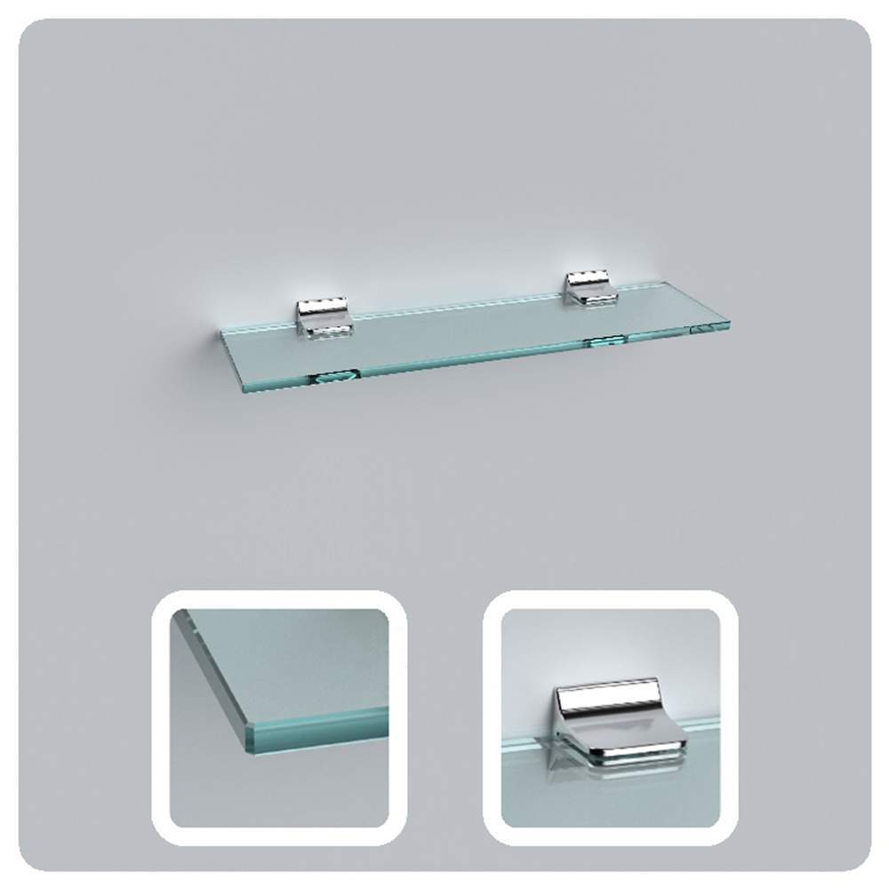 Полка 50см  прозр. с полир.кромкой(стекло 10мм 45033 и креп.16-127) 127050