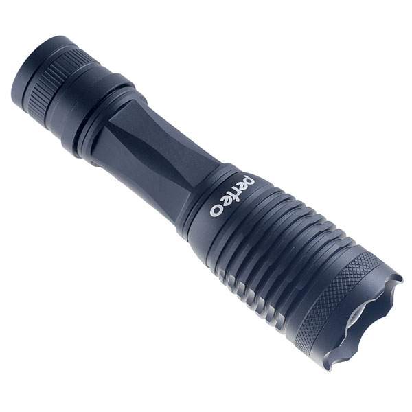 Фонарь PERFEO  LT-034-A Black  св.-диодн., 600LM, аккум. 18650+3хААА  Zoom, 5реж. 