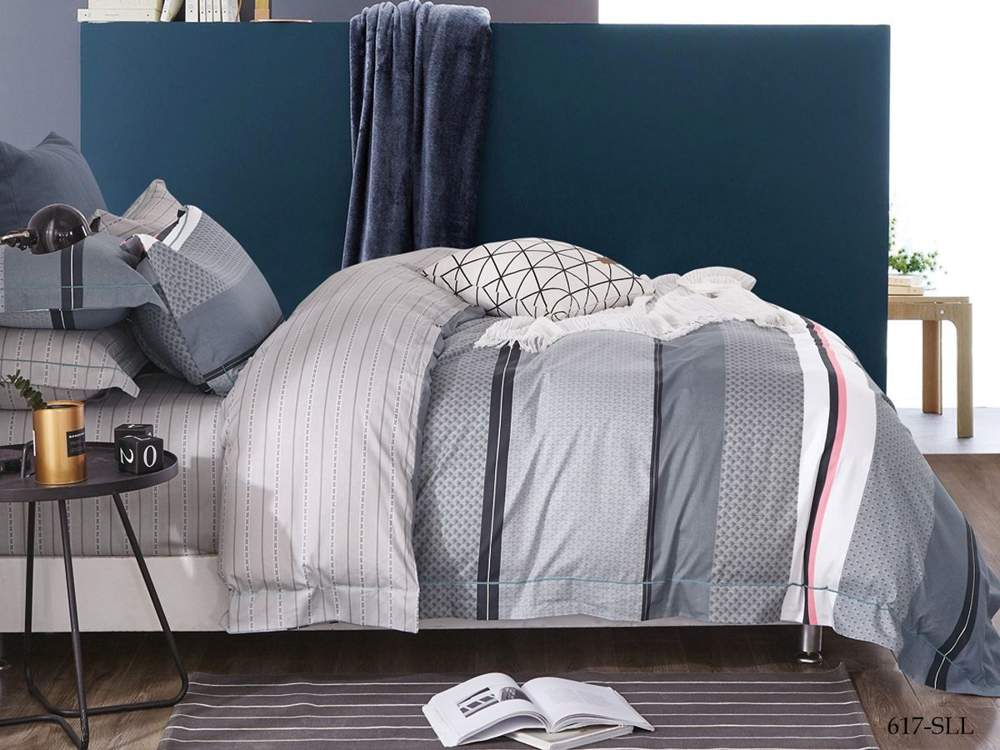 CLEO КПБ Satin Lux набивной евро (50х70-2шт)  32/617-SLL крафт коробка 
