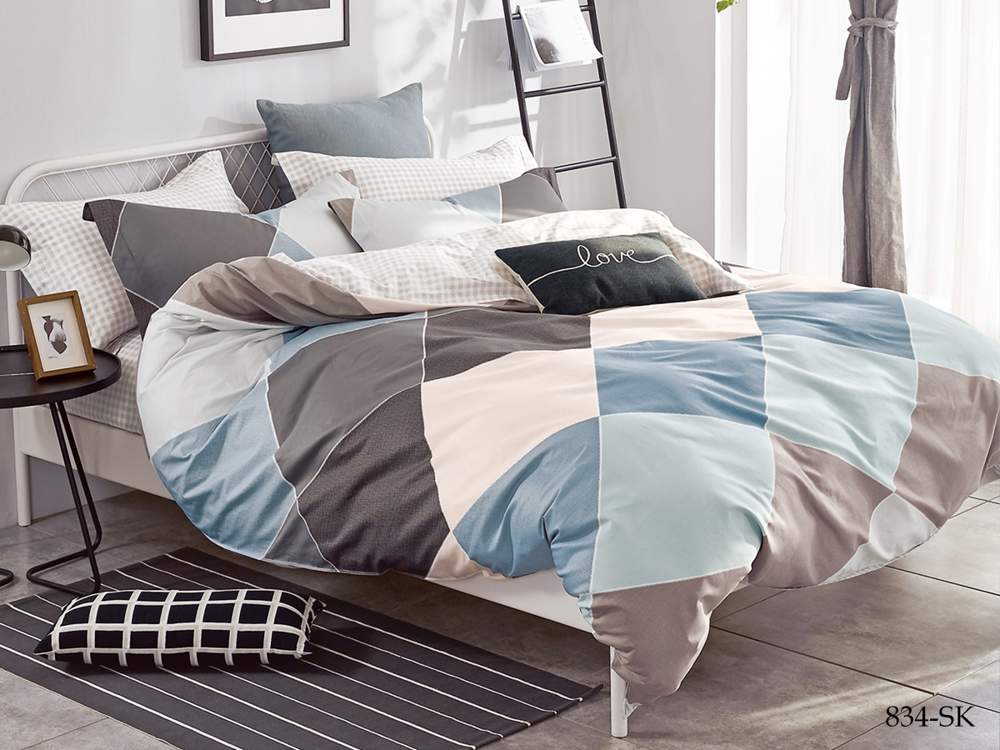 CLEO КПБ Satin de Luxe набивной 2сп ( 50*70*2) 100% хлопок 22/834-SK 