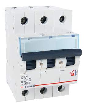 Авт. выключатель TX3  Legrand  3P  10A  (C)  6000  404054