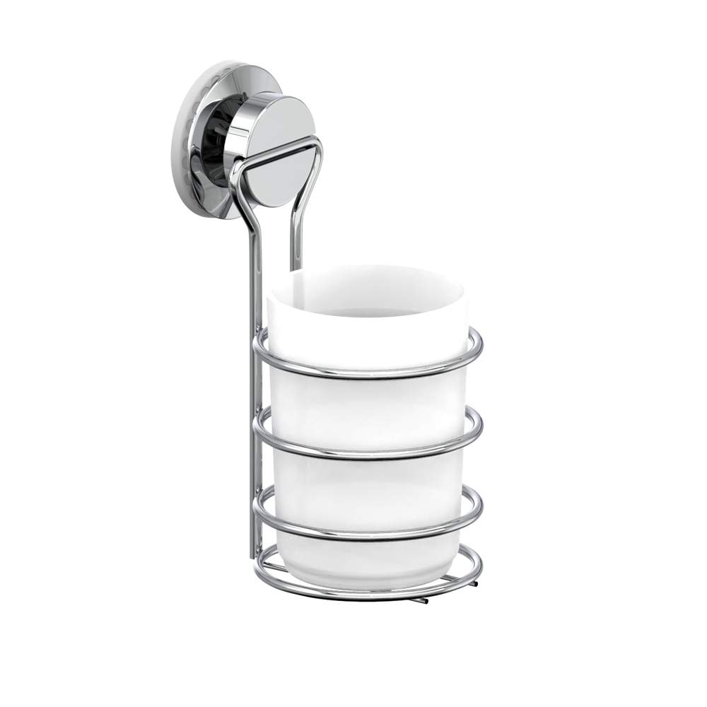 Стакан д/ванной одинарный на присоске пластик Fora ATLANT A044