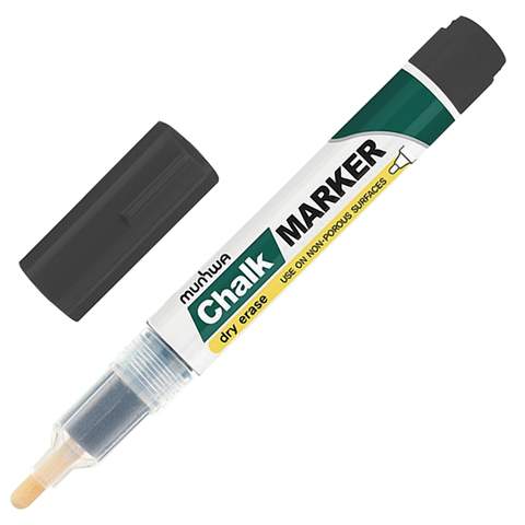 Маркер *меловой MunHwa Chalk Marker  CM-10  розовый  3мм, пакет