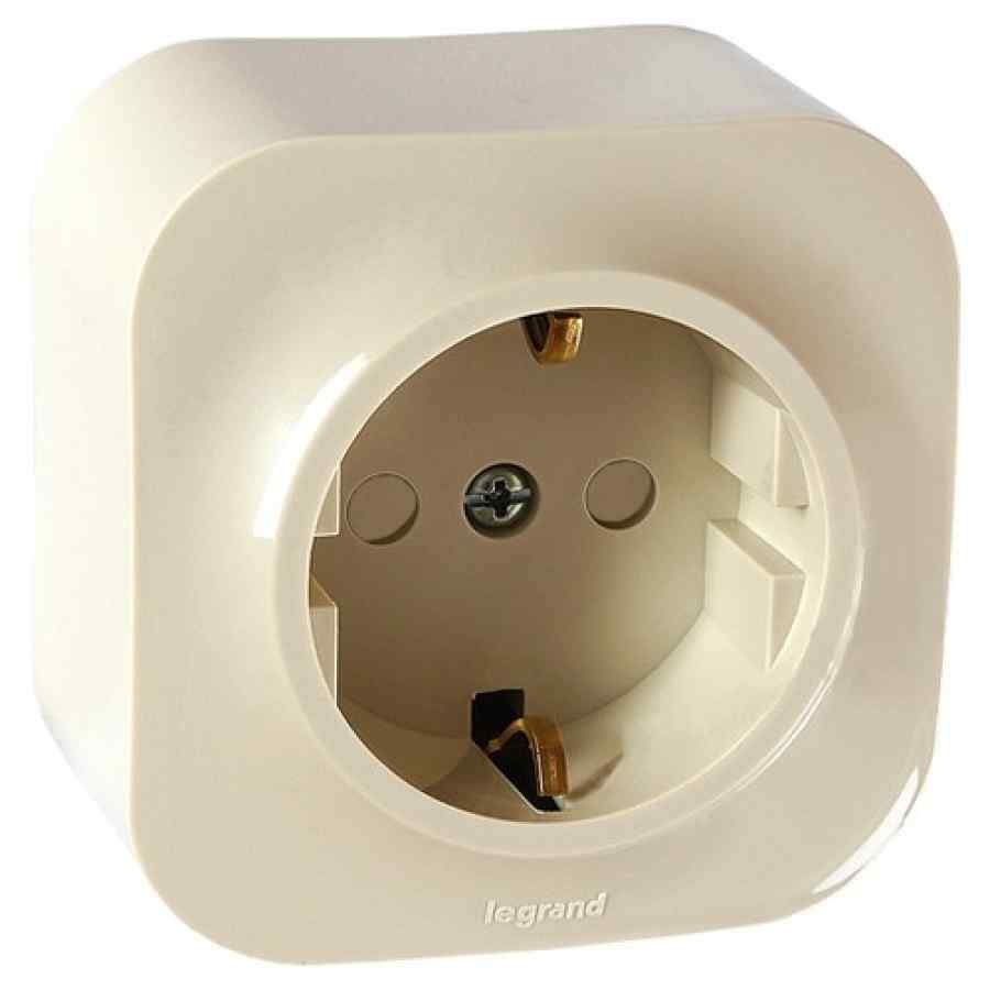 Розетка QUTEO с/з с защ.шторк.слон.кость  782250