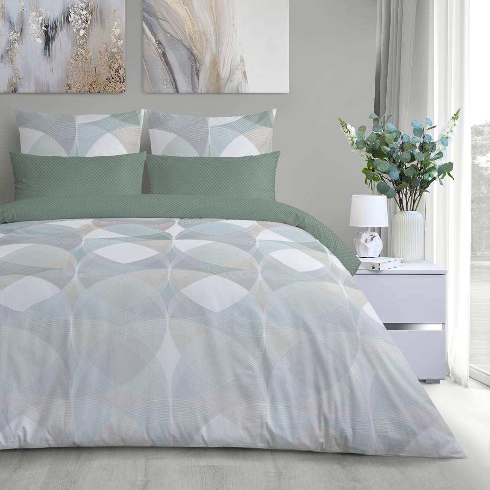 VEROSSA перкаль КПБ Geometric Евро (прост.220х240,под.200х220,нав.4 шт) 22066+8334/3 749549