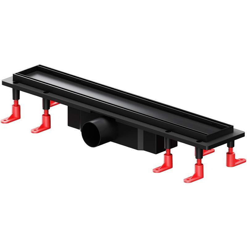 Трап PrimeFlow линейный универс. затвор Tile 50см черн мат. W02SC-U11-050-04BM