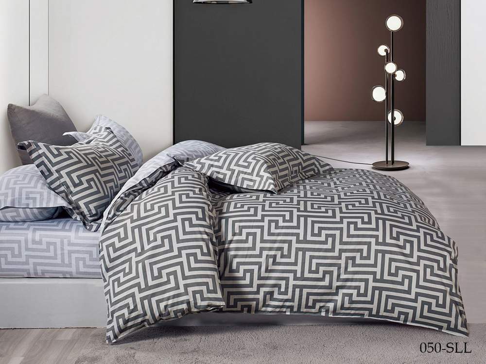 CLEO КПБ Satin Lux набивной евро (50х70-2шт)  32/050-SLL крафт коробка 