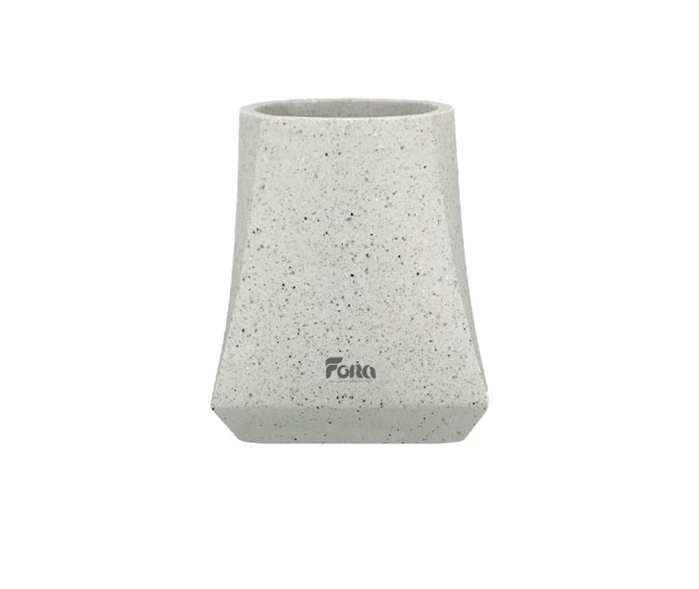 Стакан д/зубных щеток настольный,  Volcano, полирезин FOR-VOL044