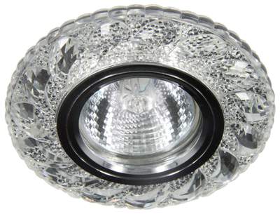 Светильник галогенный FT 973 CHWH SMD/MR 16 4000K зеркальный прозрачный