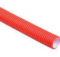 Труба ПНД гофро двуст. с протяж. d160мм  красная  121916