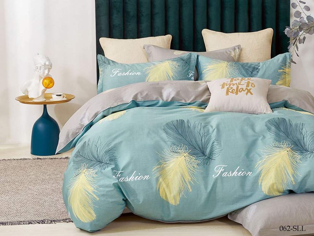 CLEO КПБ Satin Lux набивной евро (50х70-2шт)  32/062-SLL крафт коробка 