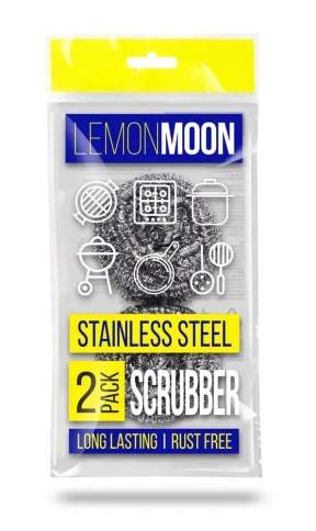 LEMON MOON Набор мочалок L152 д/посуды нерж.сталь 2шт 15гр 