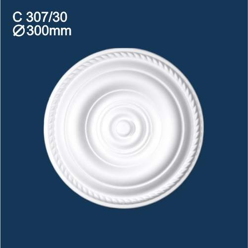Розетка  С307/30 белая "Солид" d300