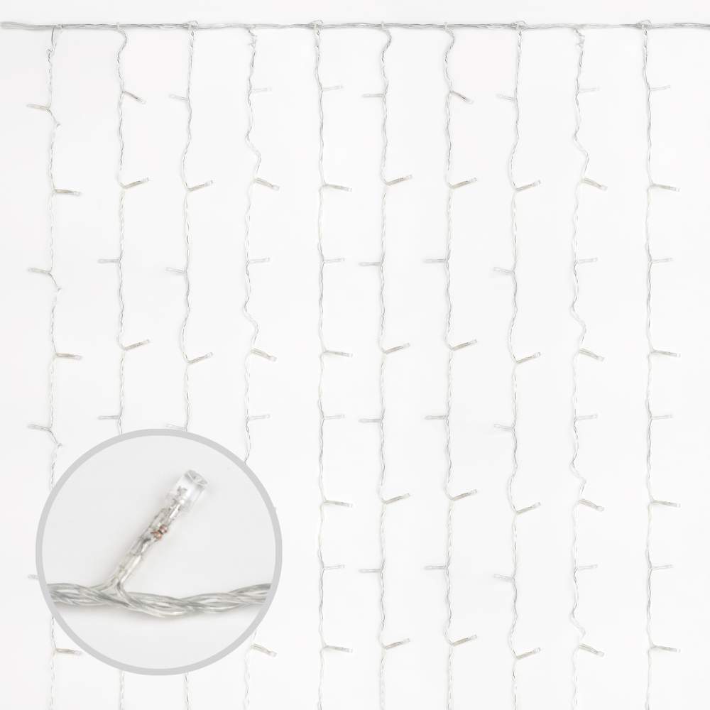 Занавес с/д ULD-C3030-400/TWK Warm White соедин-й IP67   3х3м теплый белый  05271