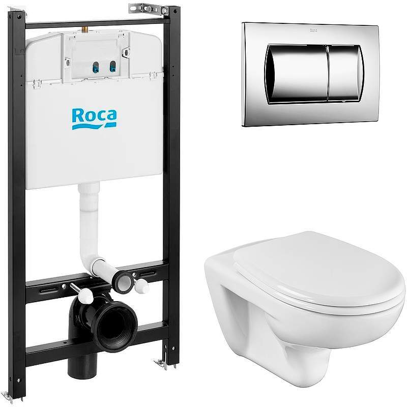 Инсталляция ПЭК ROCA Mateo (унитаз+сид.микр.+инстал.+кнопка)