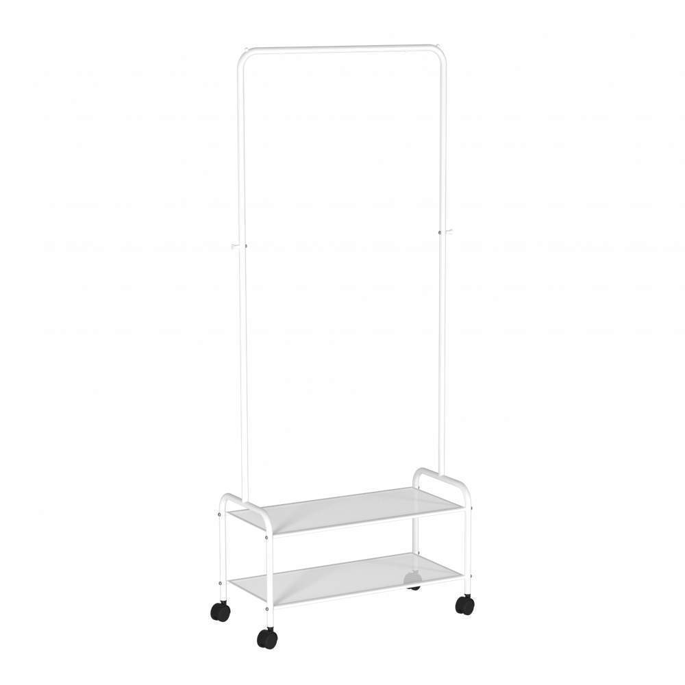 Вешалка д/одежды Валенсия 22М на кол. Белый+ полка  ВГВ22М Б/336649
