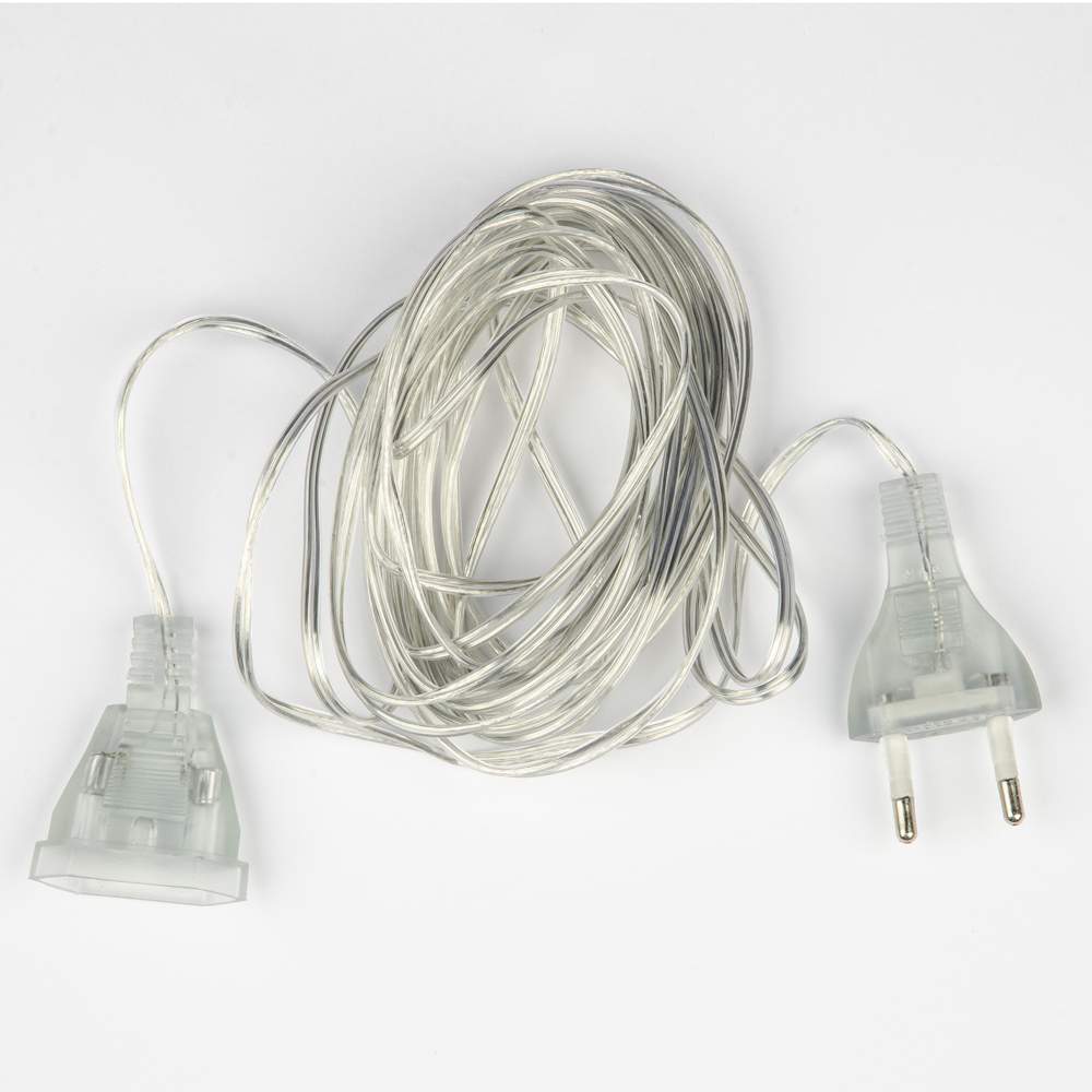 Удлинитель UCX-Y25/100W-500 CLEAR д/подключения гирлянд 5м 100ВТ прозр UL-00010944