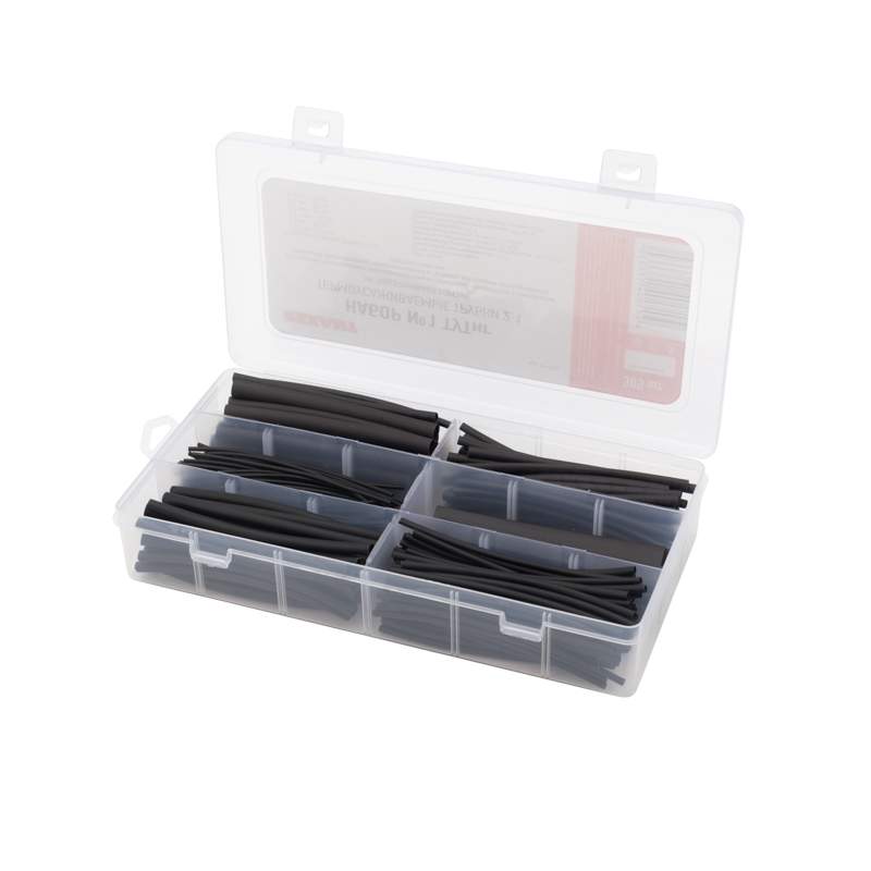 REXANT набор термоус.труб ТУТ №1 1/0,5 2/1 3/1 черн. 29-0131