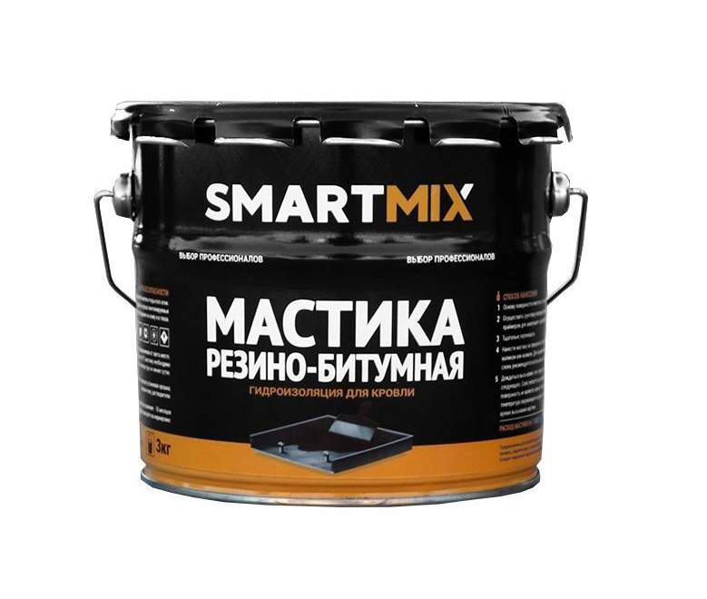 Мастика SmartMix резино-битумная  3кг