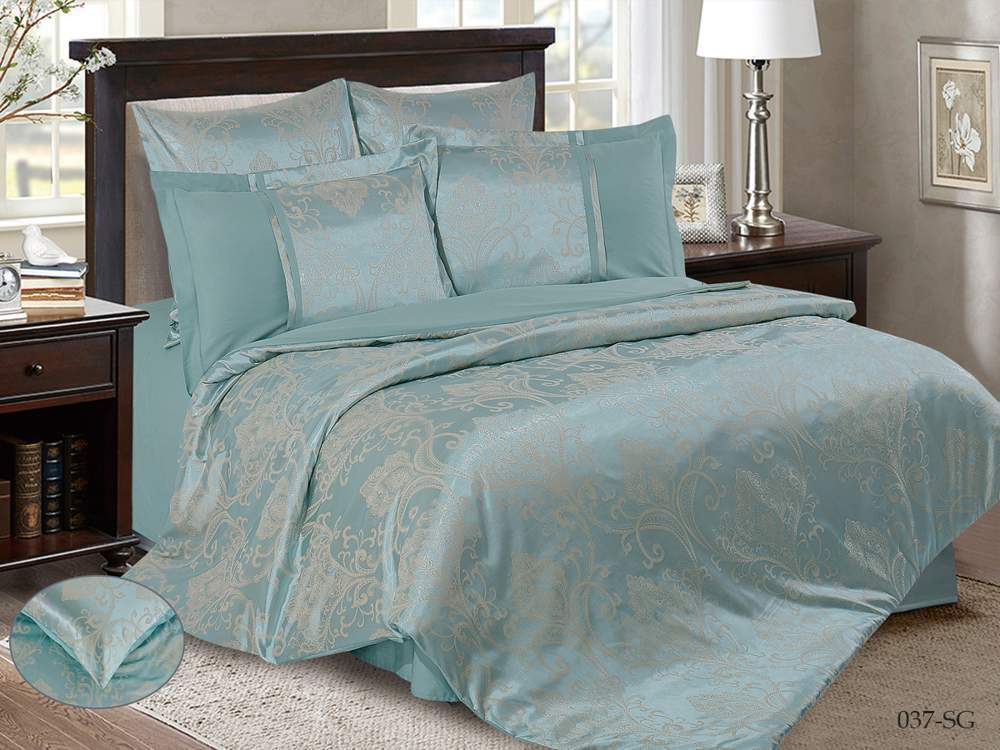 CLEO КПБ Satin Jacquard евро (50*70*2 70*70*2) 65% хлопок/20% ПЭ/15% вискоза 31/037-SG