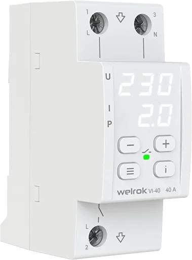 Реле напряжения с конт.тока welrok VI-40 
