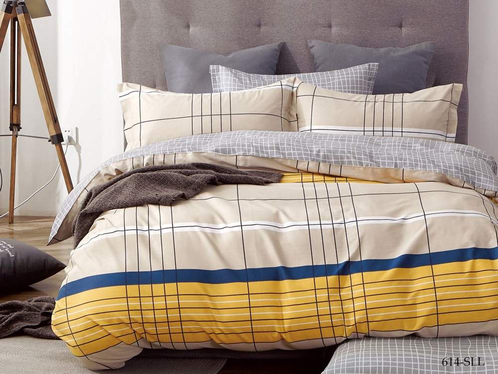 CLEO КПБ Satin Lux набивной евро (50х70-2шт)  32/614-SLL крафт коробка 