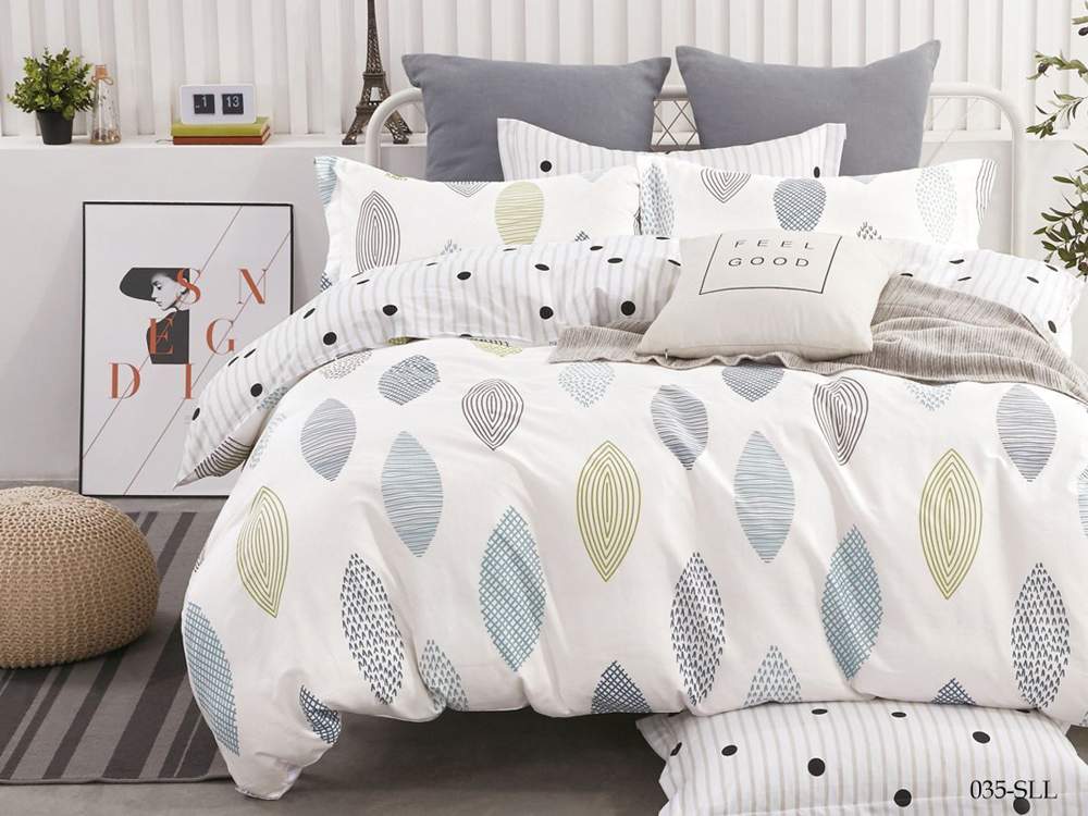 CLEO КПБ Satin Lux набивной евро (50х70-2шт)  32/035-SLL крафт коробка 