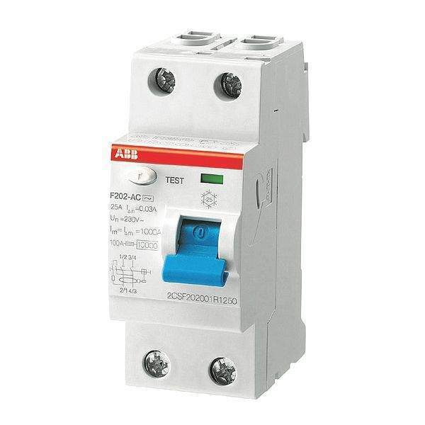 Выкл. диф. тока. ABB  2мод.  F202 AC-40/0.03  7739