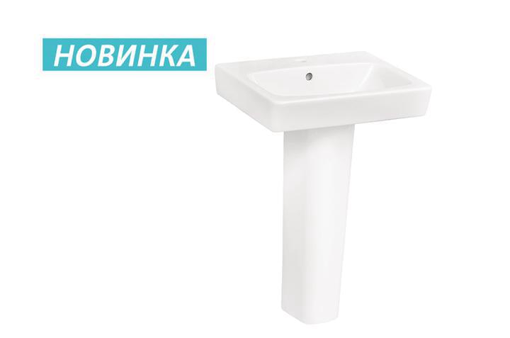 Умывальник Heo-60  1/отв. 1WH302186 + постамент Heo 1WH302182