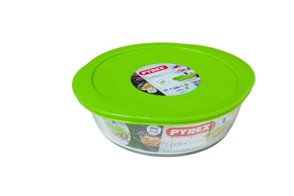 PYREX Cook & Store Блюдо 2,3л круглое с крышкой 208P000/5046 26x23x8см