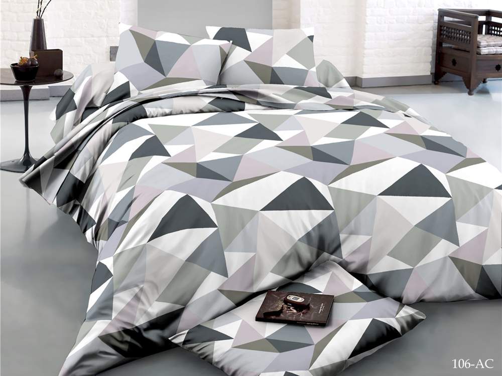 CLEO КПБ полисатин Art Color 2сп ( 70*70*2) 20% хлопок/40% вискоза/40% ПЭ 20/106-AC 