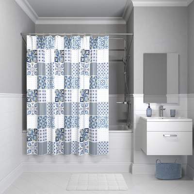 Штора д/ванной IDDIS 180*180см  полиэст. B03P118i11