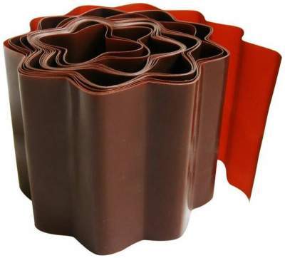 Бордюрная лента Palisad 15x900см пролипропил.,коричневая 64484