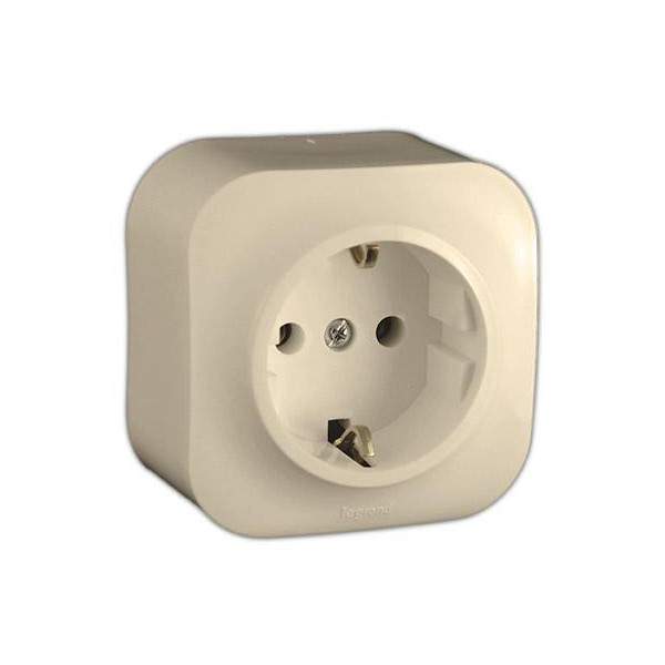 Розетка QUTEO с/з слон.кость  782241
