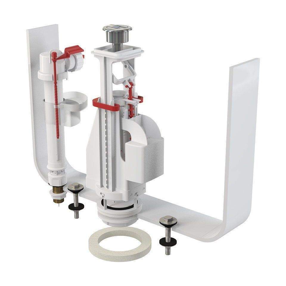 Комплект выпускной  SA08S 1/2" CHROM с двойной кнопкой