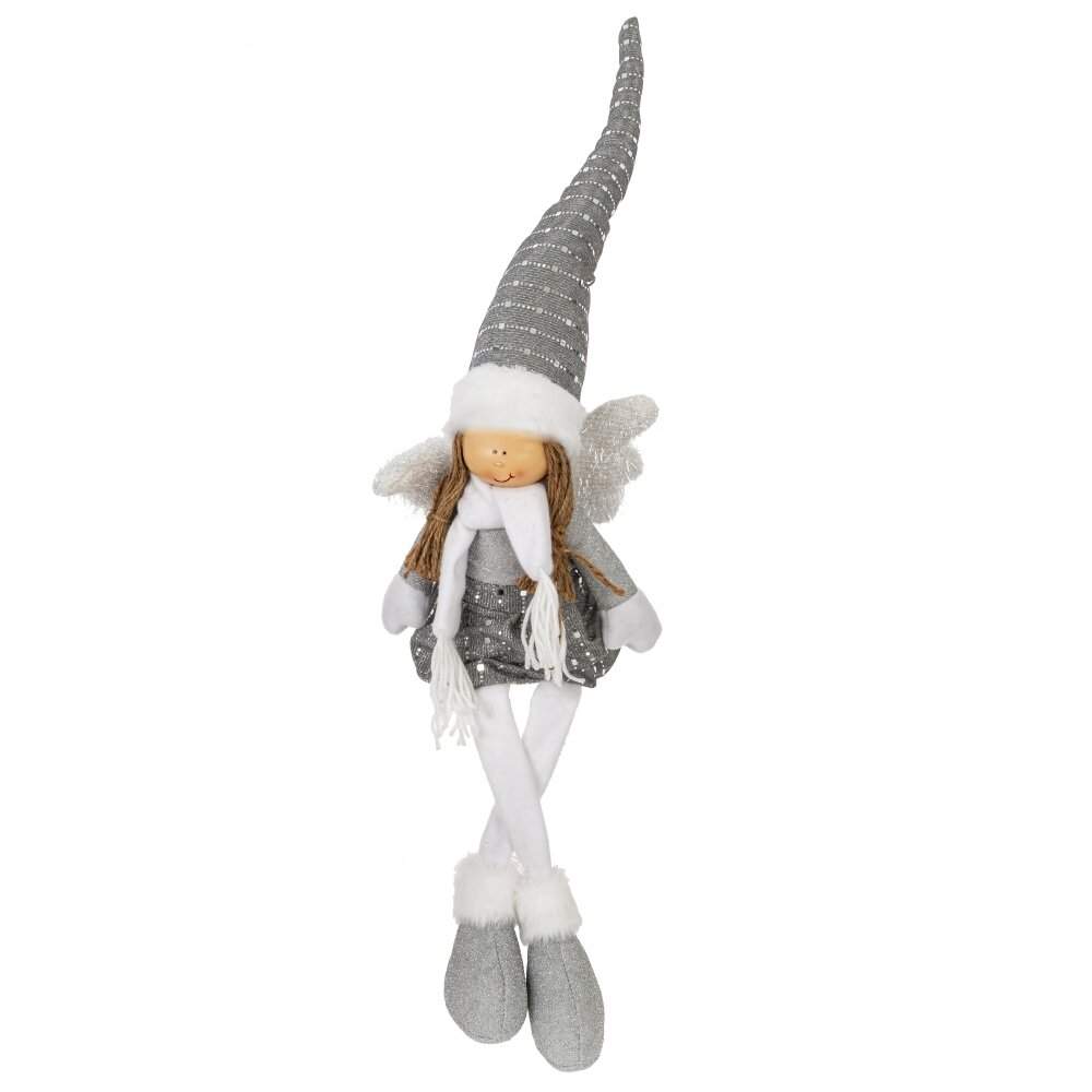 REMECO COLLECTION Игрушка набивная 822405 Ангел Мальчик/Девочка серый/серебро 15х11х21/61см 2 вида