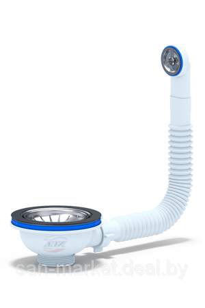 Перелив д/мойки Ани 3  1/2  с круг. верт. корп.  N320S