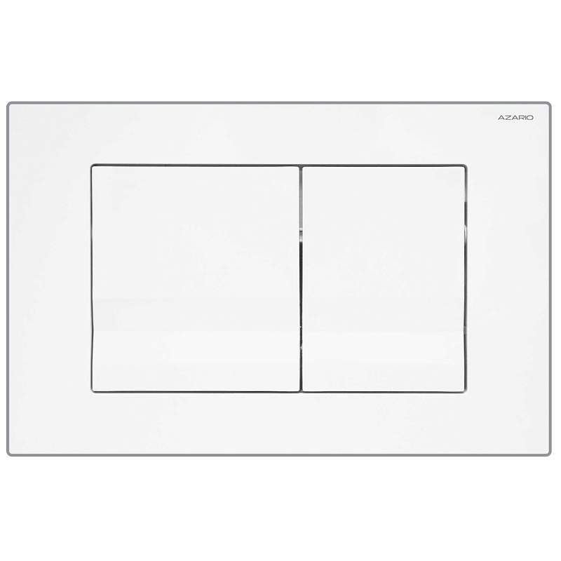 Azario  панель смыва (квадратная) глянцево-белая  AZ-001.01