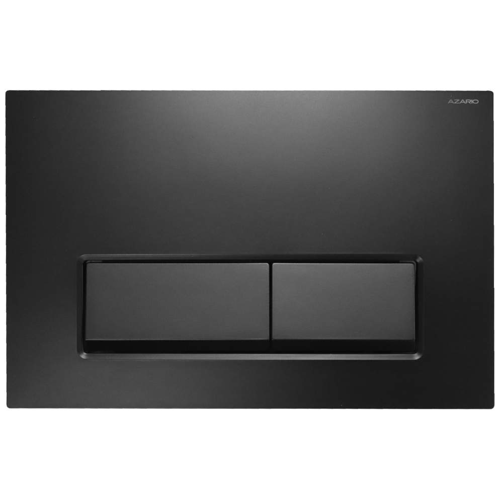 Azario  панель смыва (круглая) черная матовый  AZ-010.04